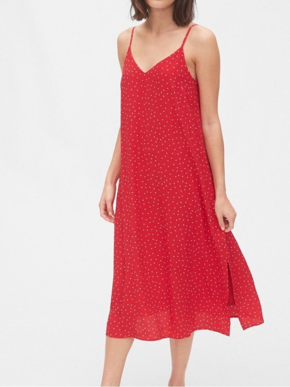 Gap Midi Polka Dot Dress